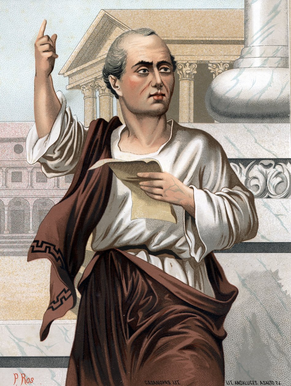 Porträt von Cicero in Latein Marcus Tullius Cicero römischer Politiker, Redner und Schriftsteller (Arpinum) von Unknown artist