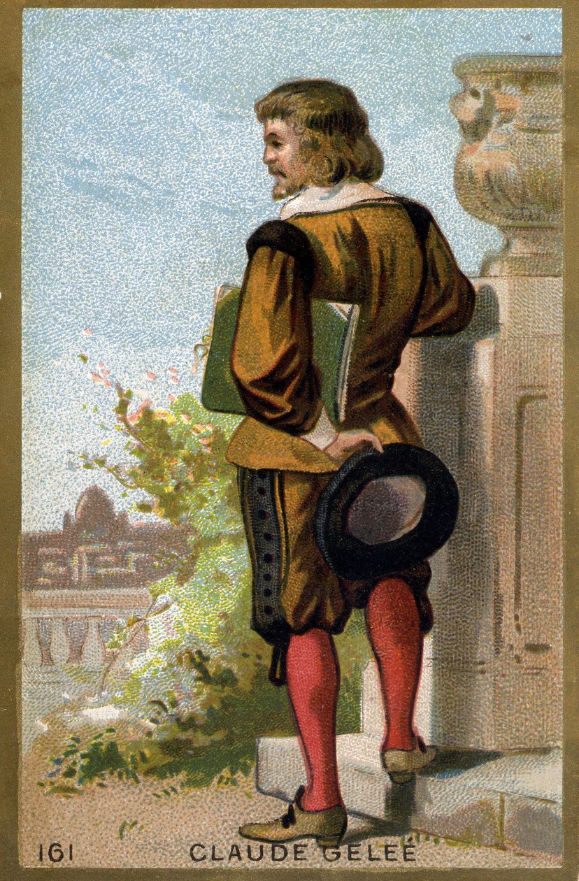 Porträt von Claude Gellée genannt Le Lorrain (1600 - 1682). Chromolithographie des späten 19. Jahrhunderts von Unknown artist