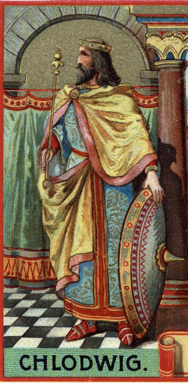 Porträt von Clovis, König der Franken von 481-511 n. Chr. von Unknown artist