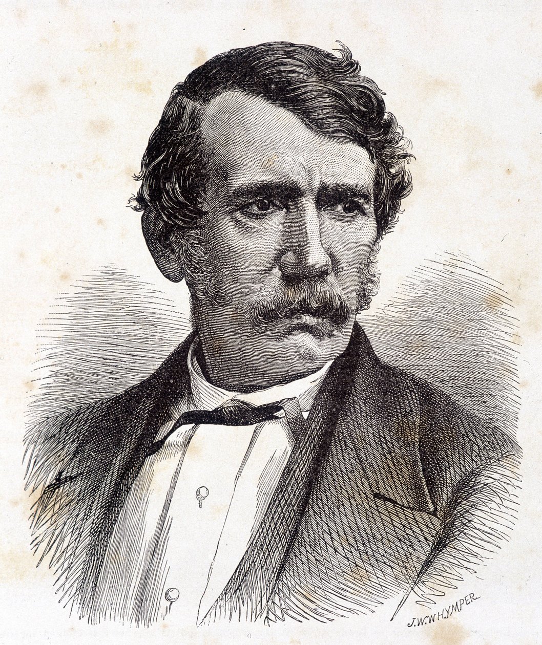Porträt von David Livingstone, britischer Missionar und Entdecker (1813-1873) - in „Tour du Monde“, 2. Halbjahr 1875 von Unknown artist
