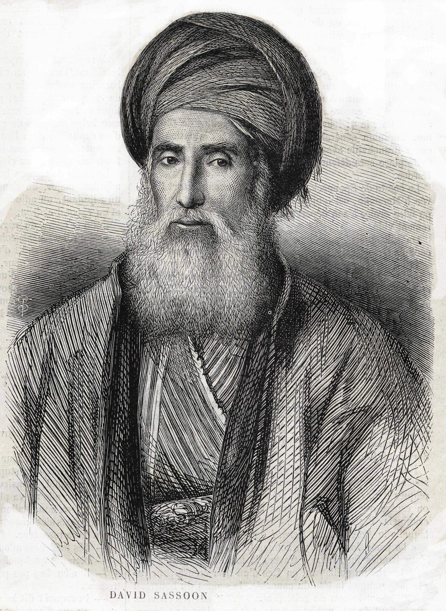 Porträt von David Sassoon 1792-1865 von Unknown artist