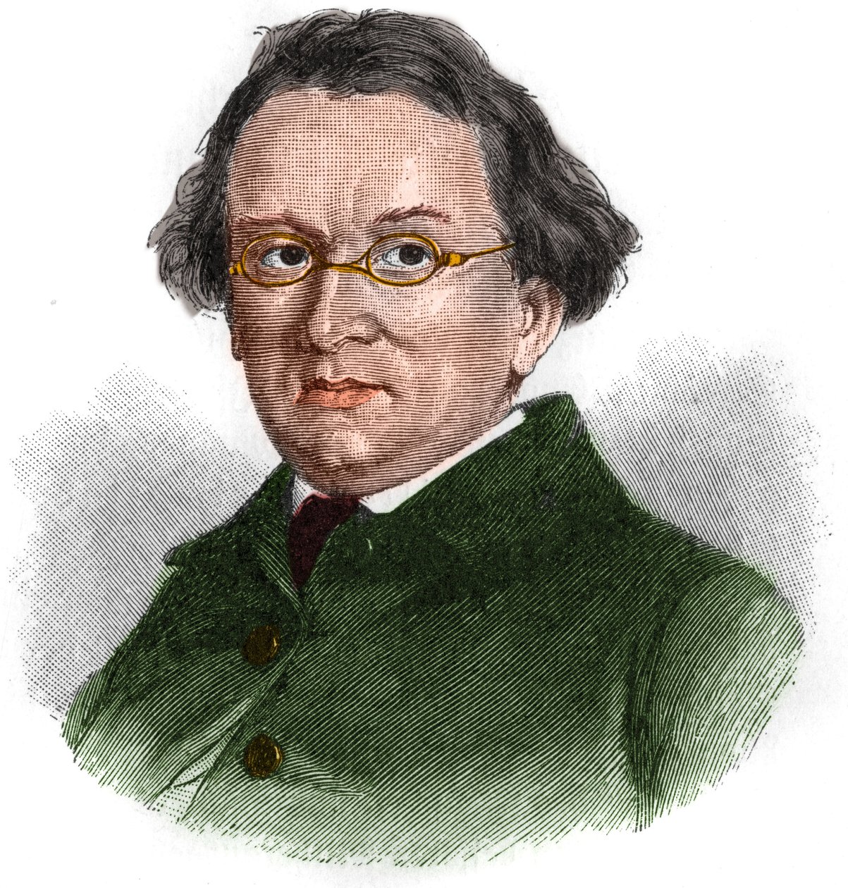 Porträt von Eduard Mörike (1804-1875), deutscher romantischer Schriftsteller. von Unknown artist