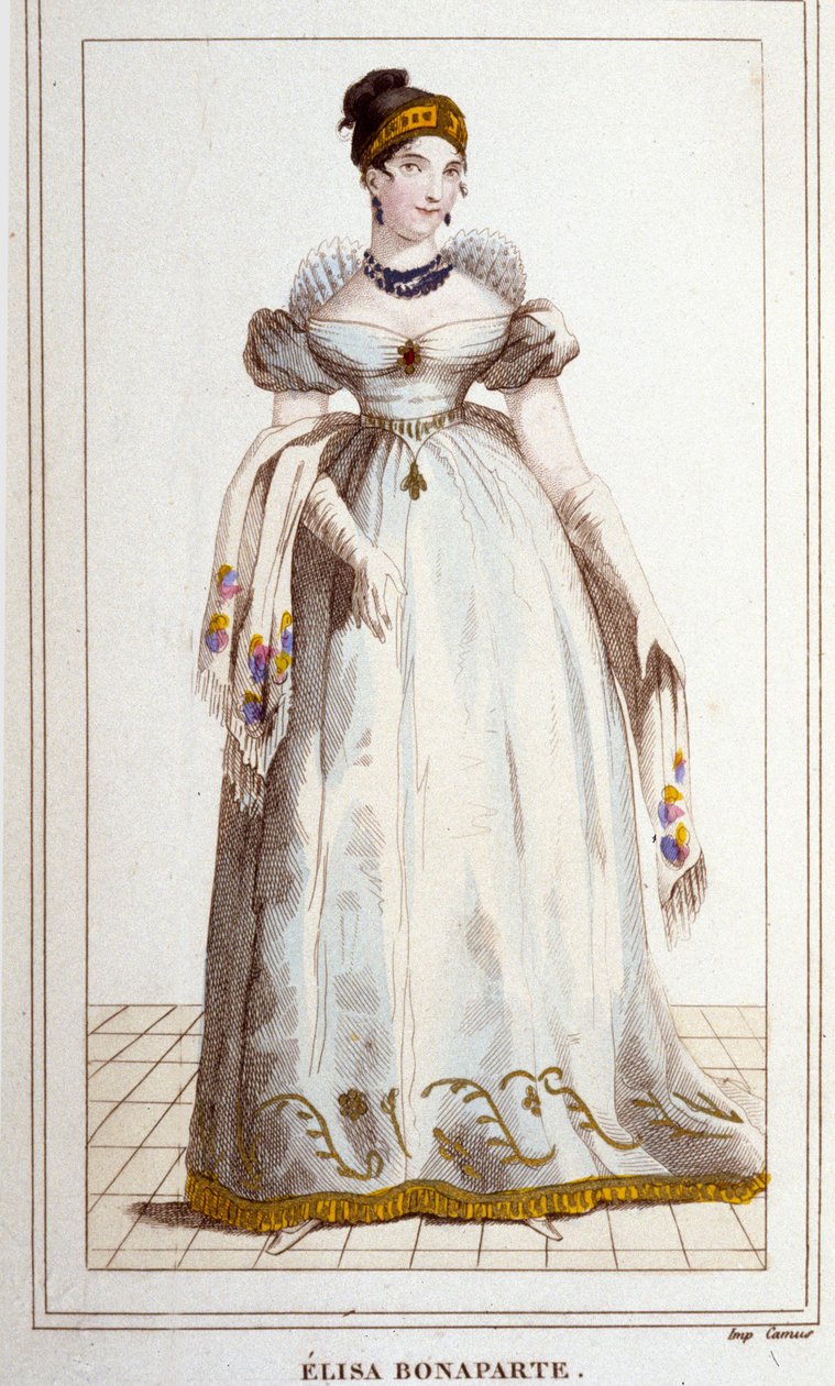 Porträt von Elisa Bonaparte (Maria Anna genannt Eliza) von Unknown artist