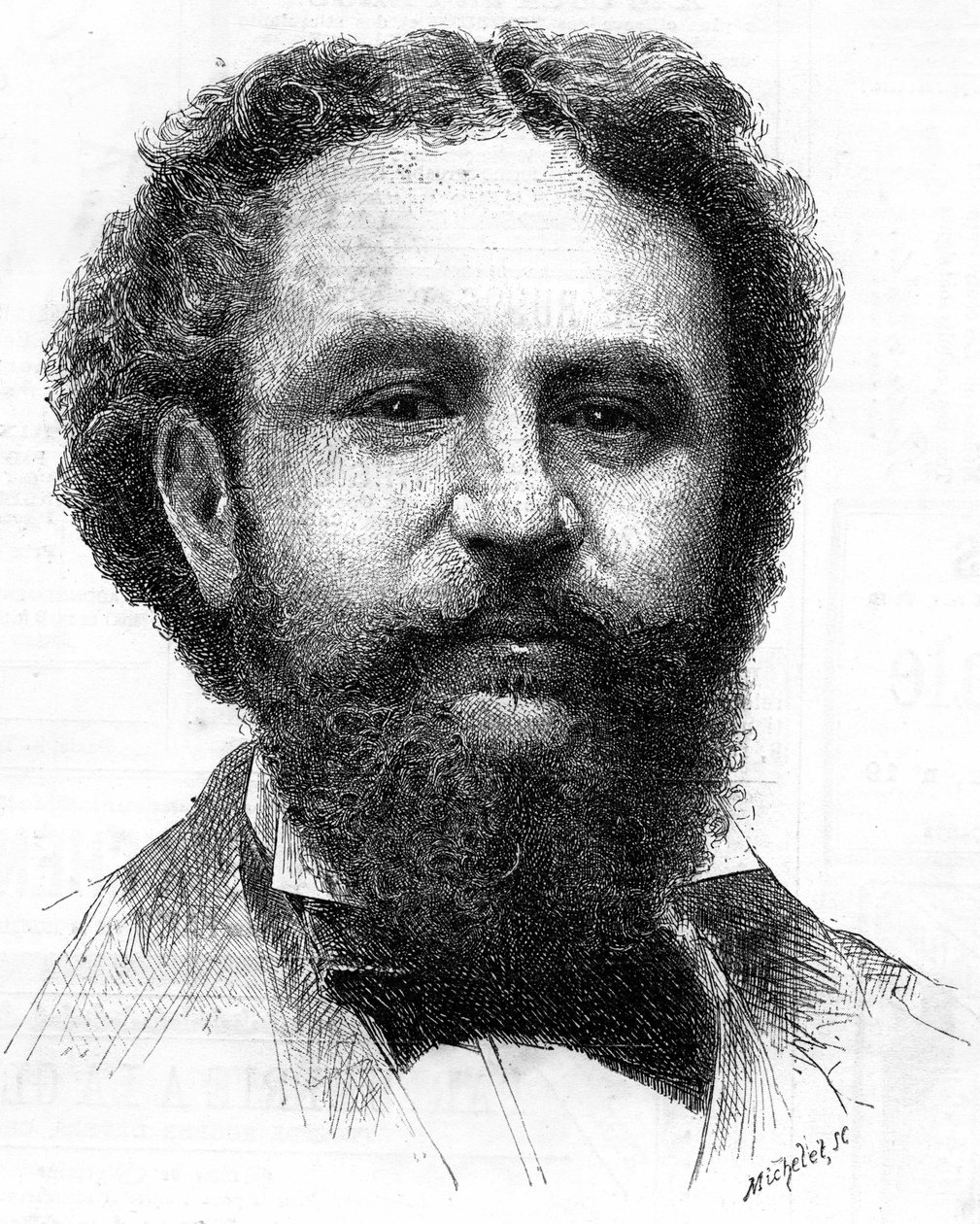 Porträt von Emile Bergerat (1845-1923), französischer Schriftsteller von Unknown artist