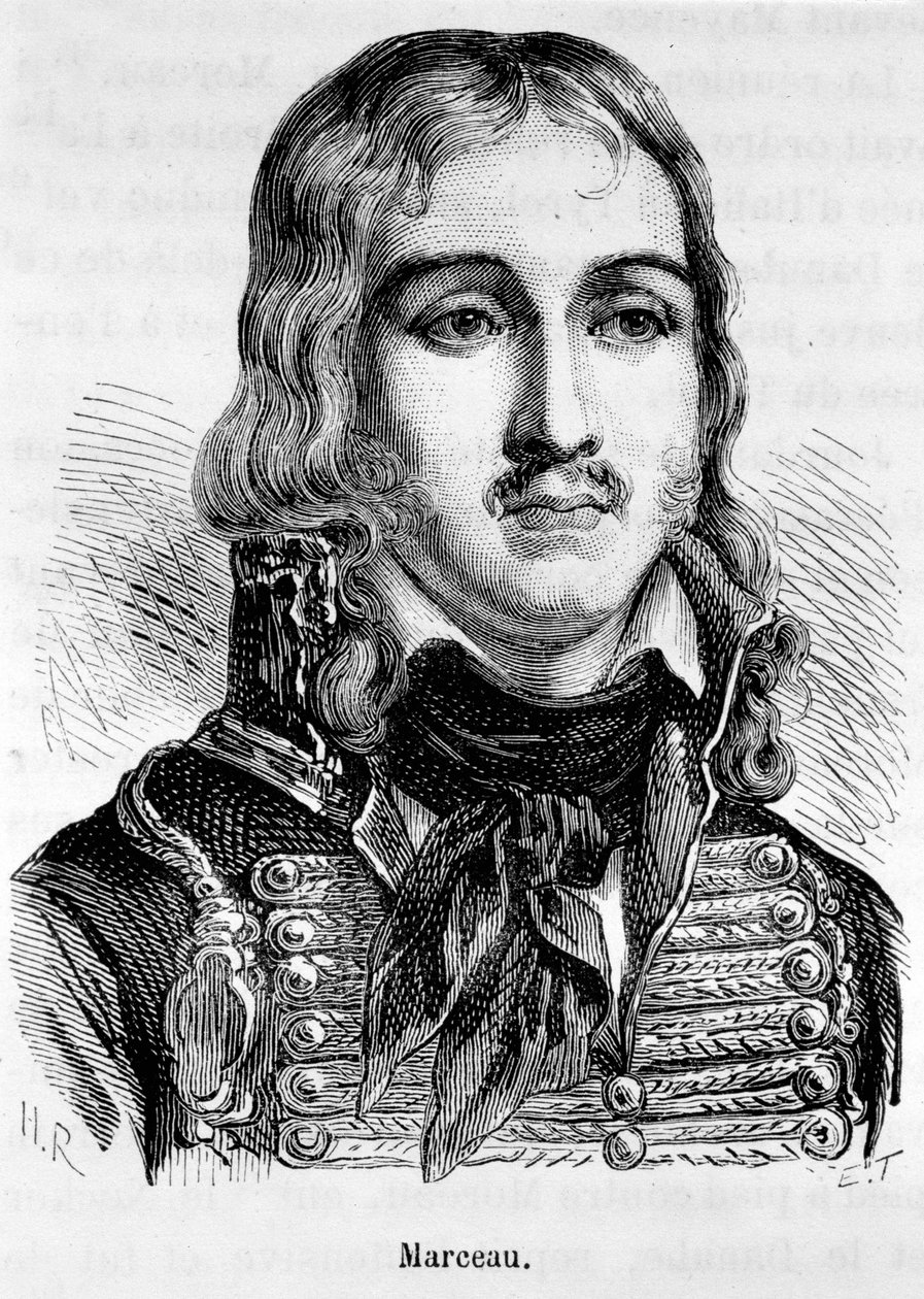 Porträt von François Séverin Desgraviers Marceau (1769-1796), französischer General von Unknown artist