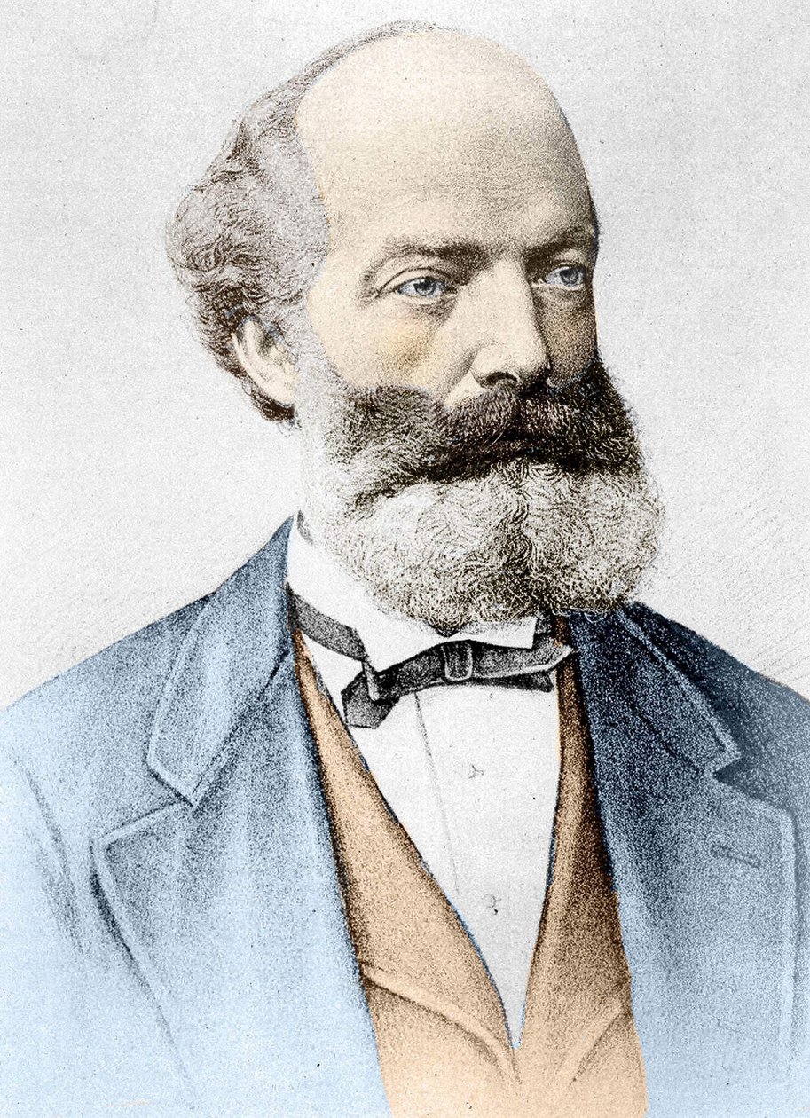 Porträt von Friedrich August Kekulé von Stradonitz, deutscher Chemiker (Darmstadt) von Unknown artist