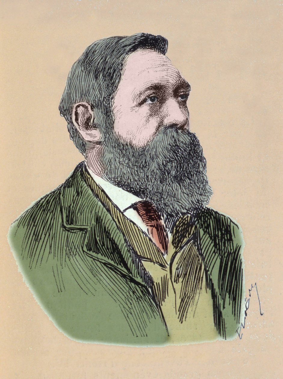 Porträt von Friedrich Engels (1820-1895), deutscher Philosoph und sozialistischer Theoretiker von Unknown artist