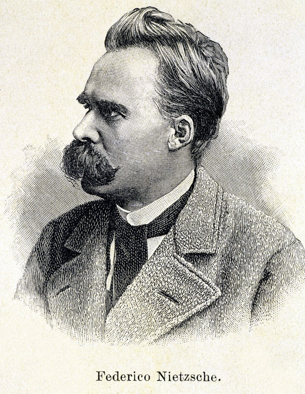 Porträt von Friedrich Nietzsche (1833 - 1900) von Unknown artist