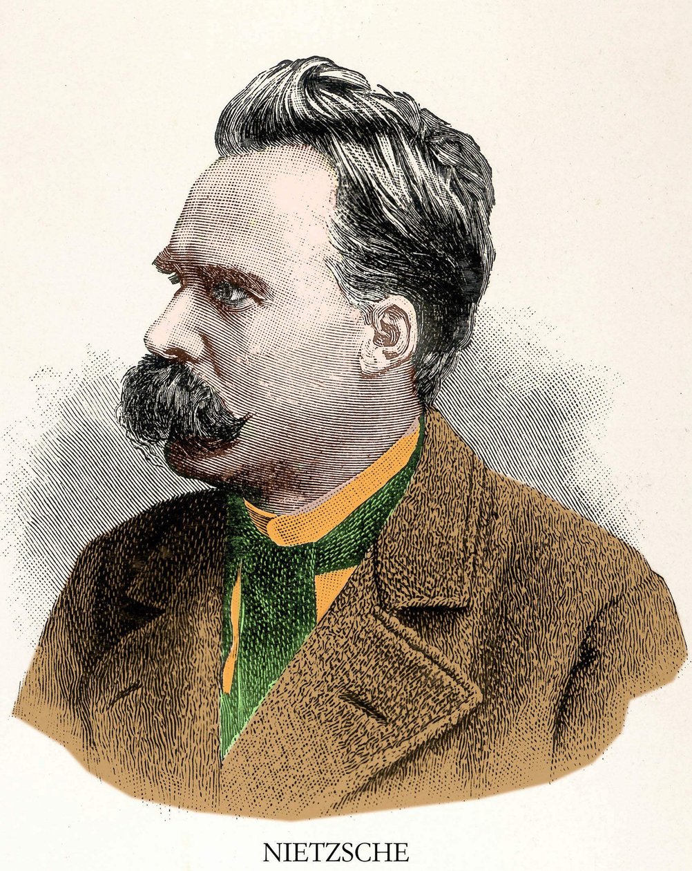 Porträt von Friedrich Nietzsche (1844 - 1900). von Unknown artist
