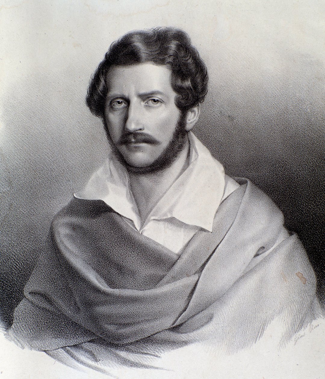 Porträt von Gaetano Donizetti (Stich) von Unknown artist