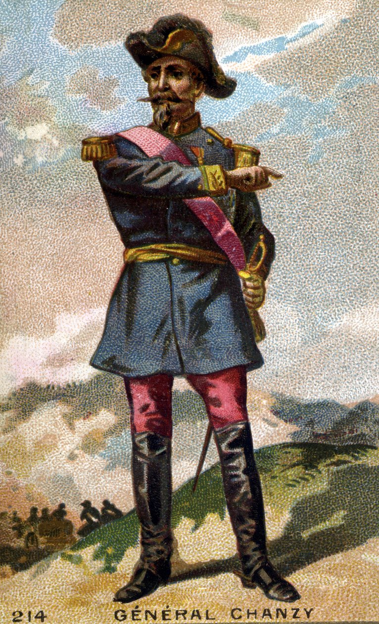 Porträt von General Chanzy (1823 - 1883). Chromolithografie des späten 19. Jahrhunderts von Unknown artist