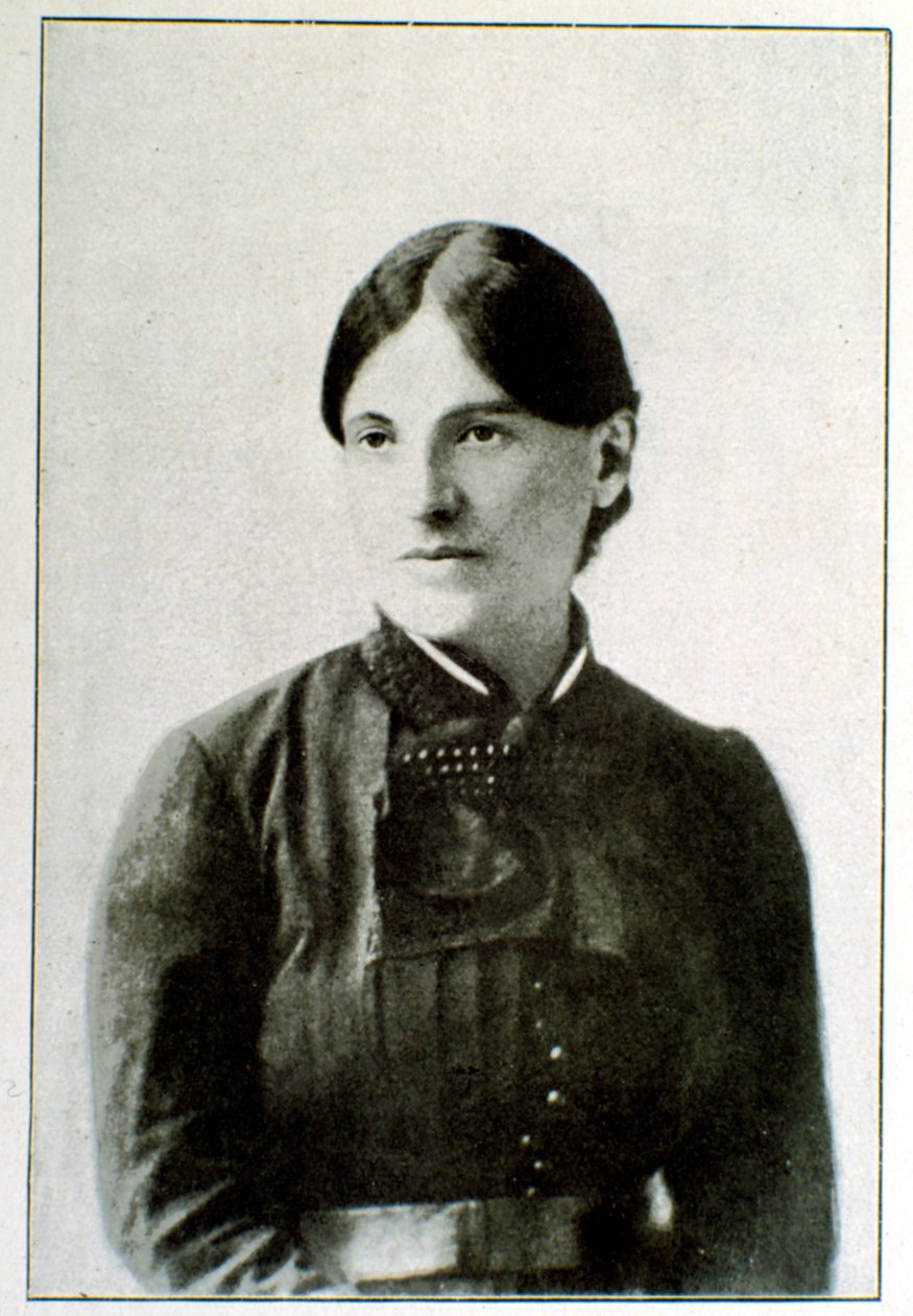 Porträt von Giuseppina Raimondi (1841-1918), Ehefrau des Patrioten und Helden des italienischen Risorgimento Giuseppe Garibaldi (1807-1882) von Unknown artist