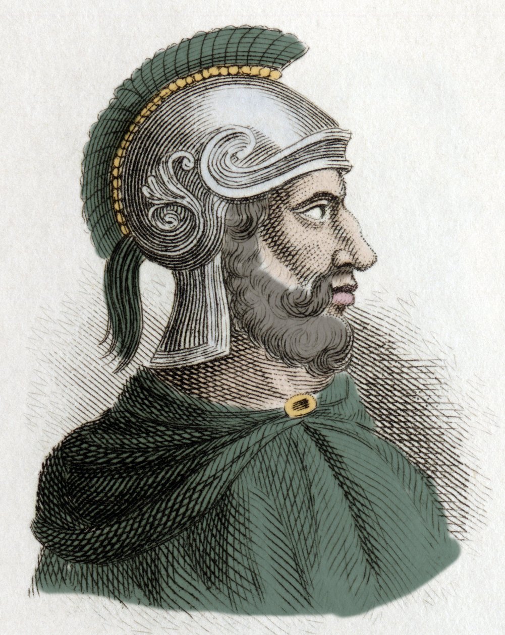 Porträt von Hamilkar Barkas (ca. 275-228 v. Chr.), Staatsmann und karthagischer General, Gründer der Barkiden-Dynastie und Vater von Hannibal von Unknown artist
