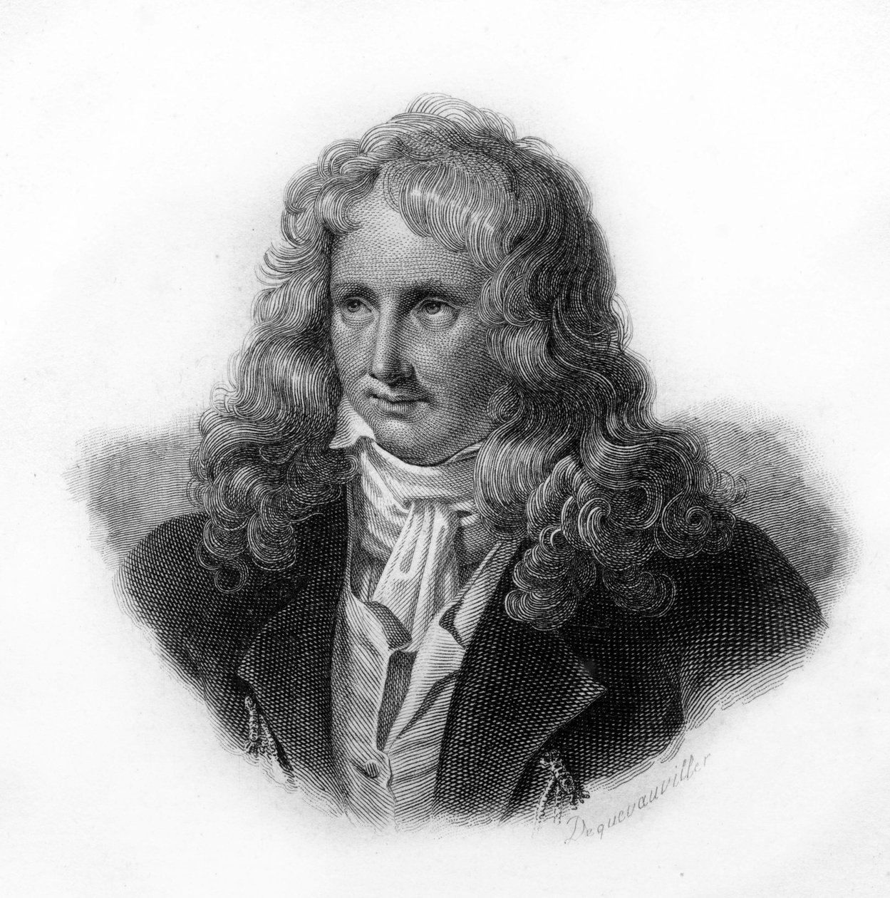Porträt von Henri Bernardin de Saint Pierre, französischer Schriftsteller (1737-1814), Kupferstich des 19. Jahrhunderts von Unknown artist