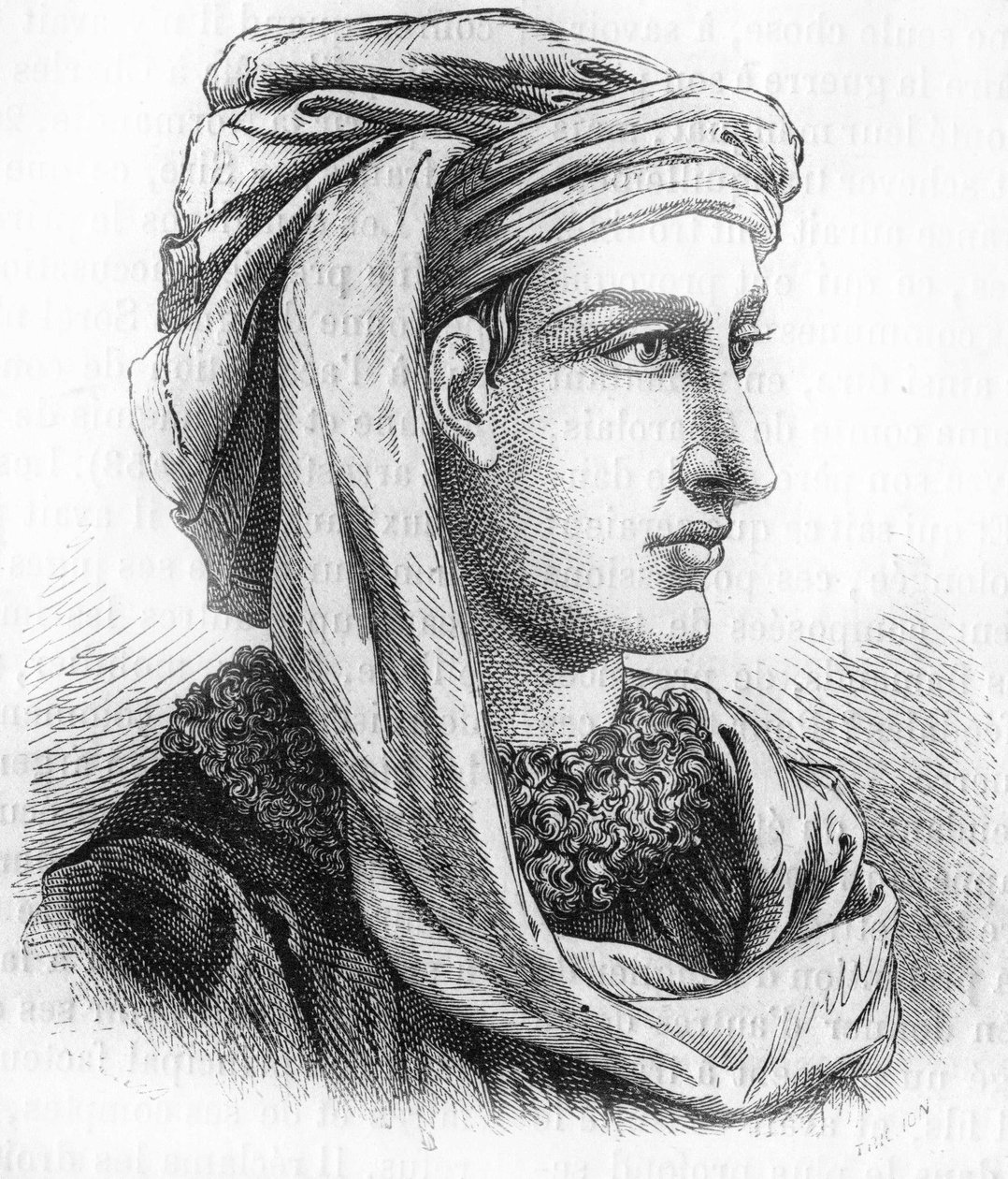 Porträt von Jacques Coeur (circa 1400-1456), Silberkünstler von König Karl VII. Gravur des 19. Jahrhunderts von Unknown artist