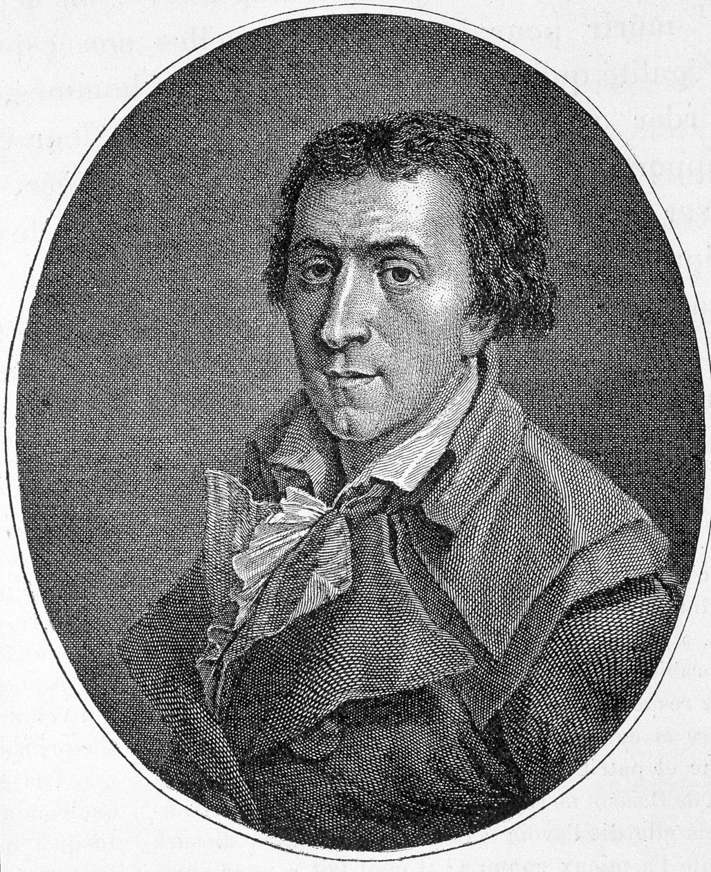 Porträt von Jacques Pierre Brissot dit Brissot de Warville (1754-1793), französischer Journalist und Politiker. Er gründete die Gesellschaft der Freunde der Schwarzen, ein Befürworter der Abschaffung der Sklaverei. Gravur des 19. Jahrhunderts. von Unknown artist