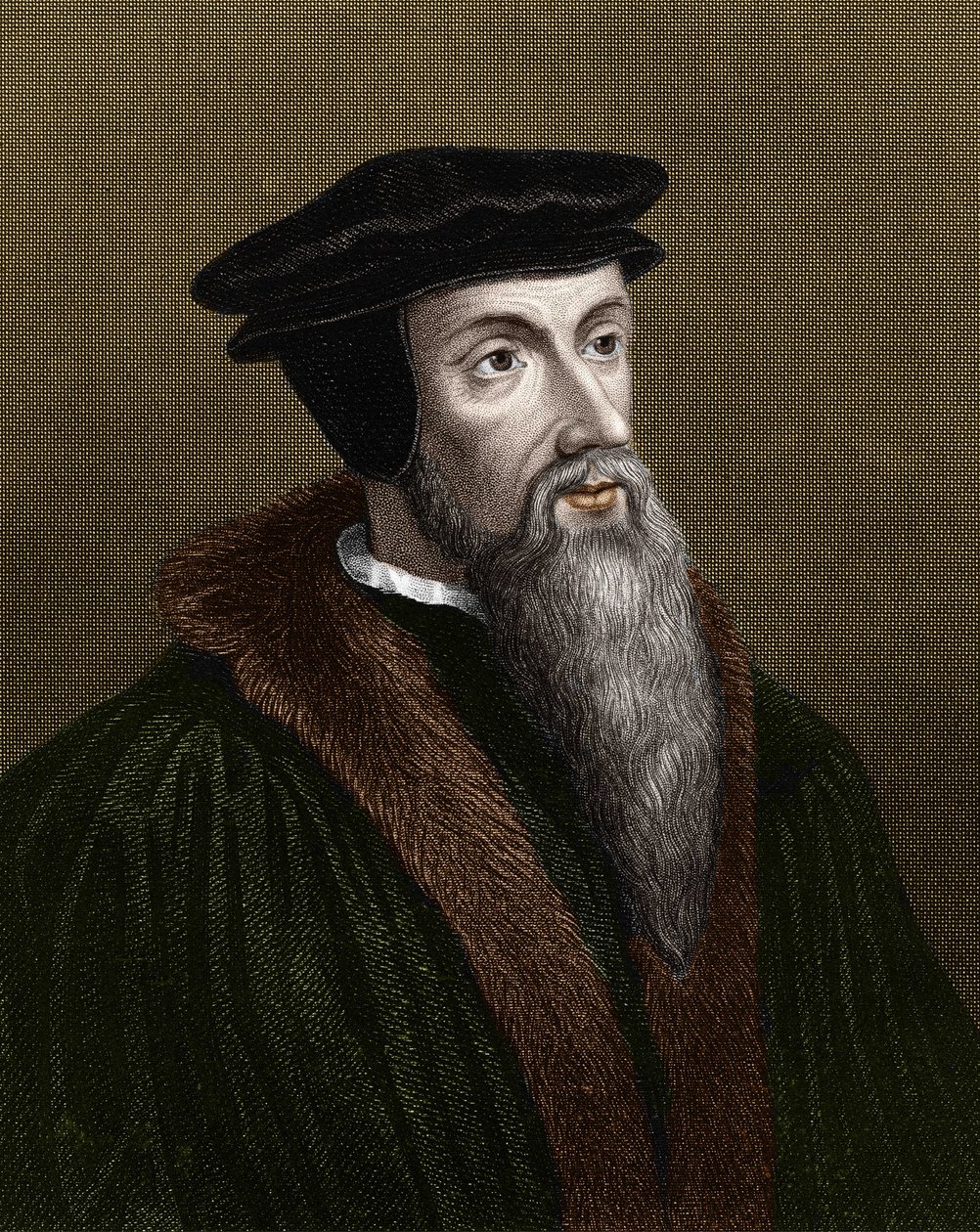 Porträt von Jean Calvin (1509-1564), französischer Religionsreformer und Schriftsteller von Unknown artist