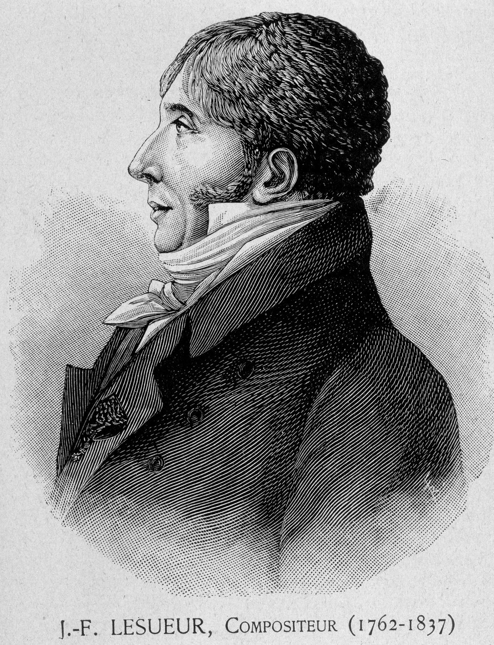 Porträt von Jean François Lesueur (1762 - 1837), französischer Komponist von Unknown artist