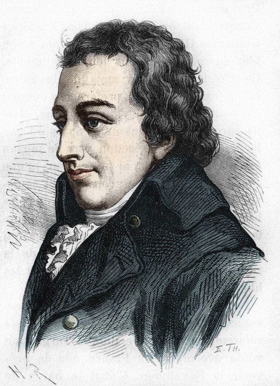 Porträt von Johann Gottlieb Fichte. Deutscher Philosoph (1762-1814). von Unknown artist