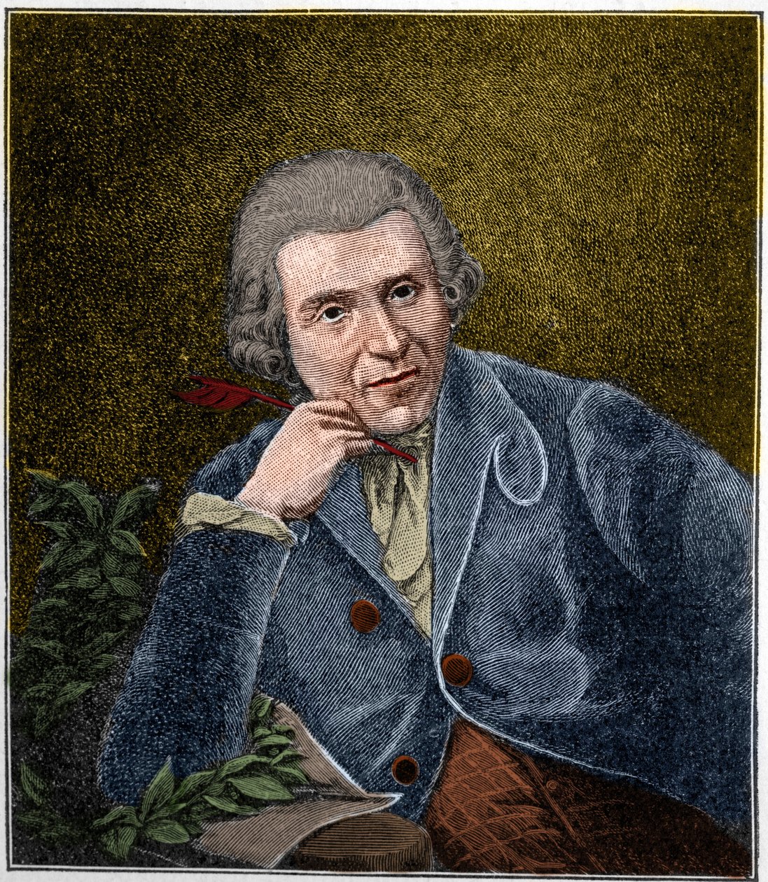 Porträt von Johann Wilhelm Ludwig Gleim (1719-1803), deutscher Dichter. von Unknown artist
