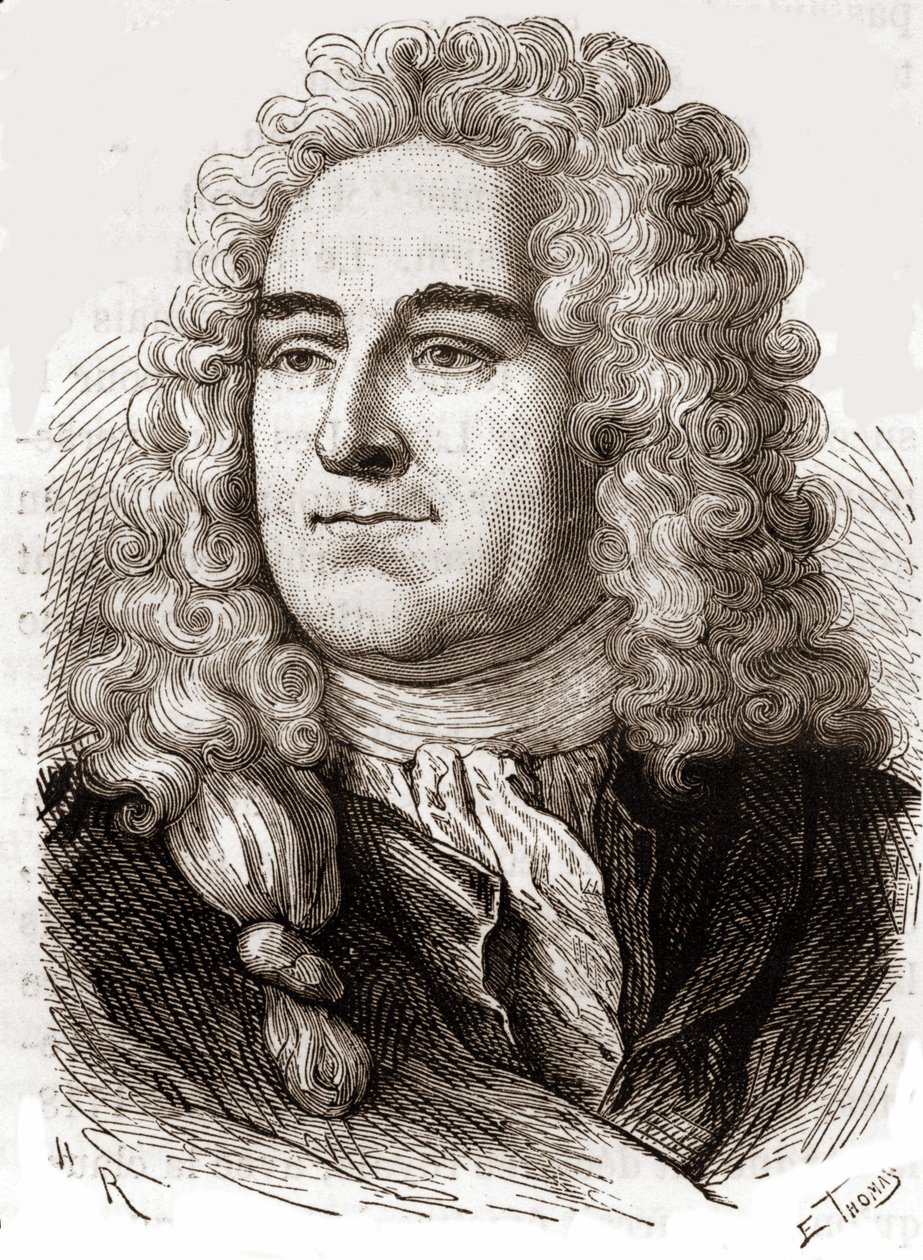 Porträt von John Law (1671 - 1729), schottischer Finanzier, der 1720 den Bankrott verursachte (Ereignis der Quincampoix-Straße) von Unknown artist
