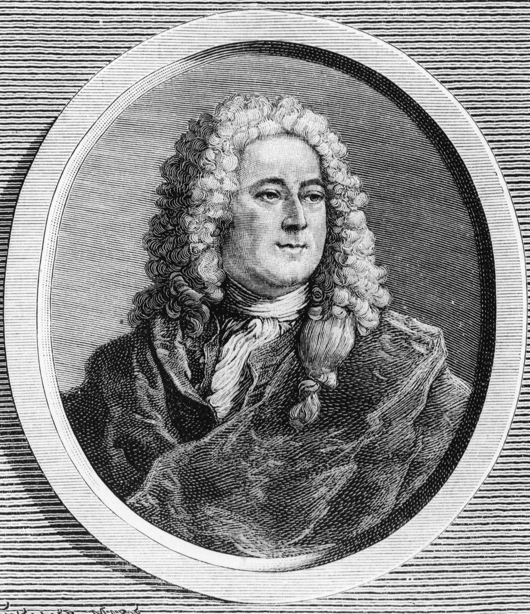 Porträt von John Law (1671 - 1729), schottischer Finanzier, der 1720 den Bankrott verursachte von Unknown artist
