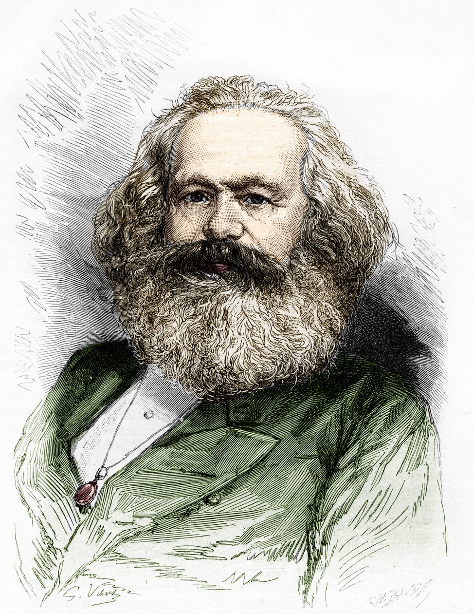 Porträt von Karl Marx von Unknown artist