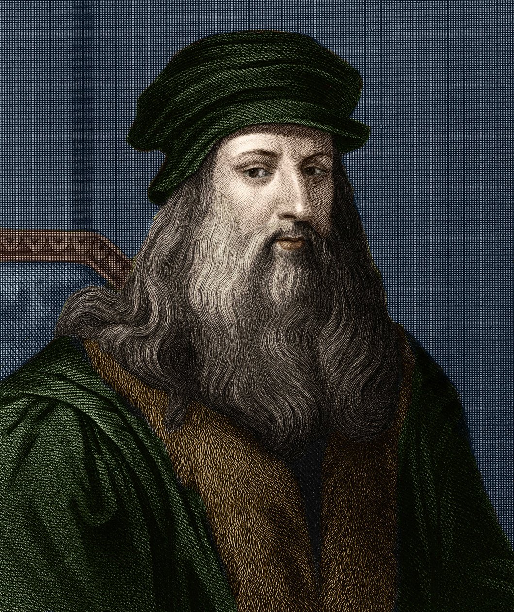Porträt von Leonardo da Vinci (1452-1519), italienischer Maler. von Unknown artist