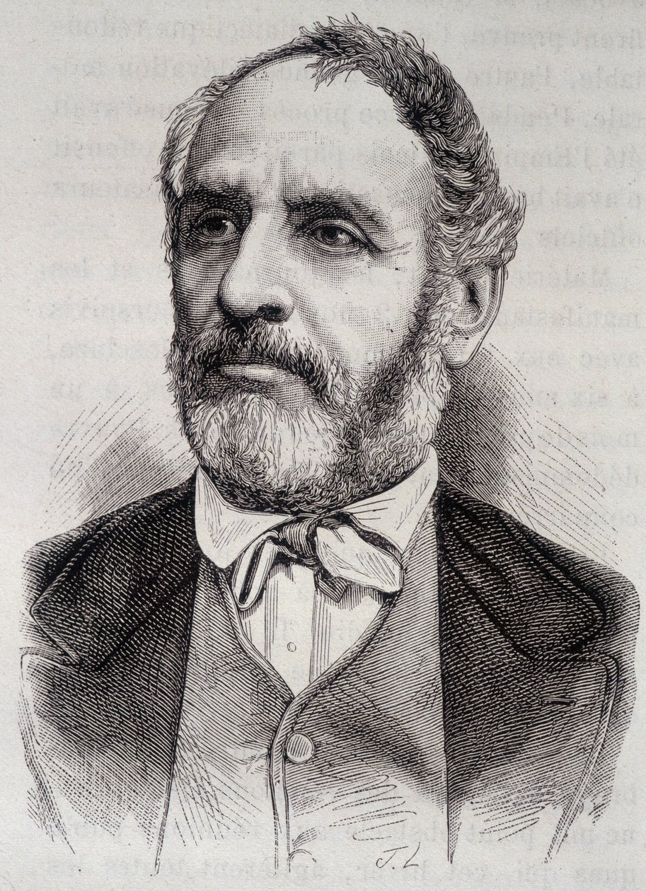 Porträt von Louis Charles Delescluze, französischer Journalist und Politiker (1809-1871) von Unknown artist