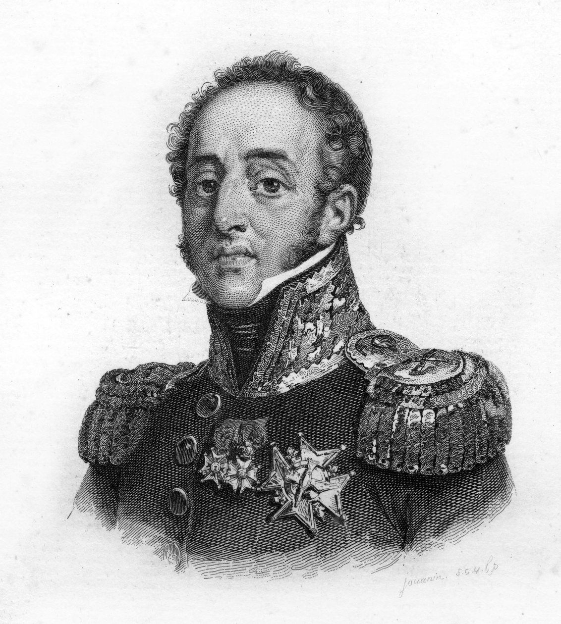 Porträt von Louis Gabriel Suchet (1770-1826), Herzog von Albufera, Marschall von Frankreich, Gravur des 19. Jahrhunderts von Unknown artist