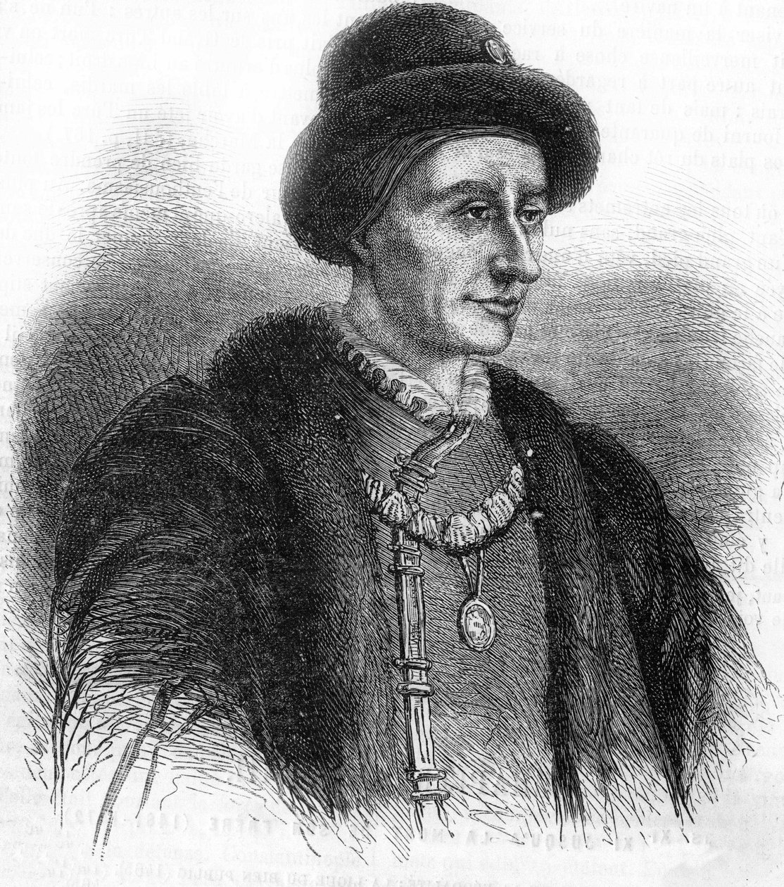 Porträt von Ludwig XI. (1423-1483), König von Frankreich. von Unknown artist