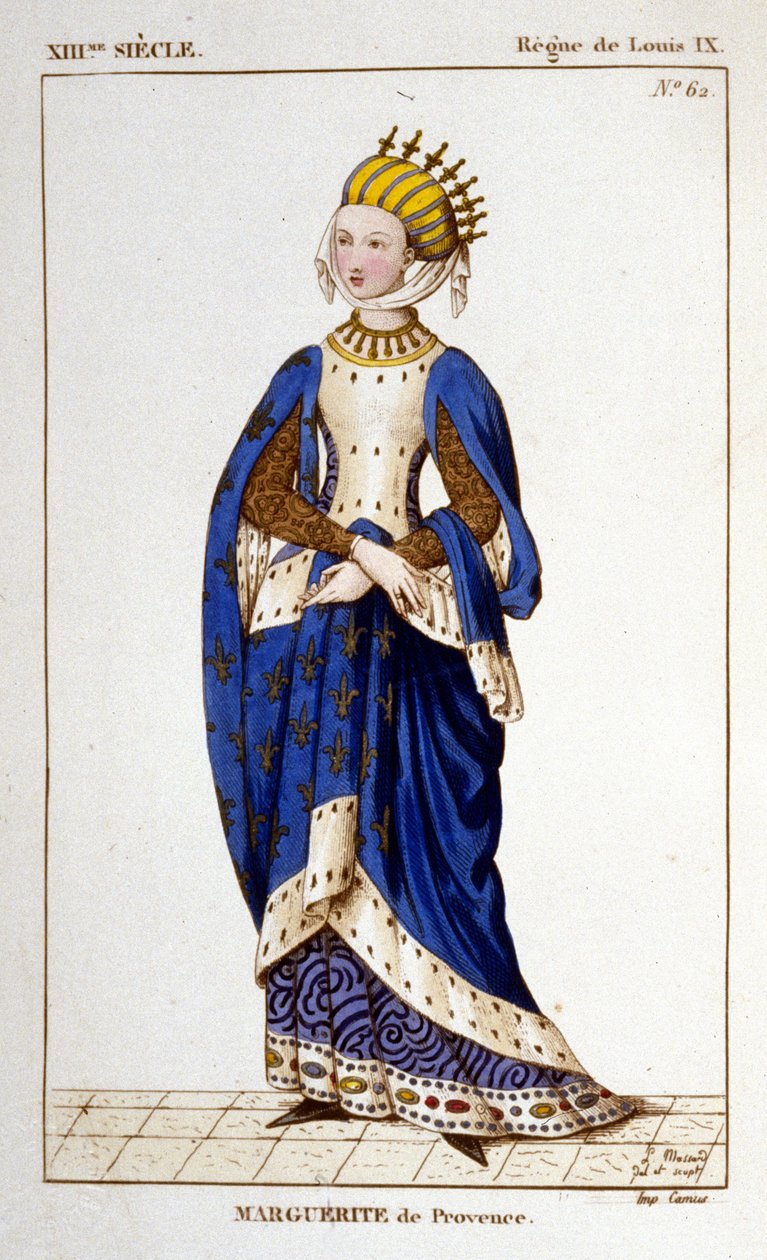 Porträt von Margarete von der Provence (1221 - 1295), Königin von Frankreich. von Unknown artist