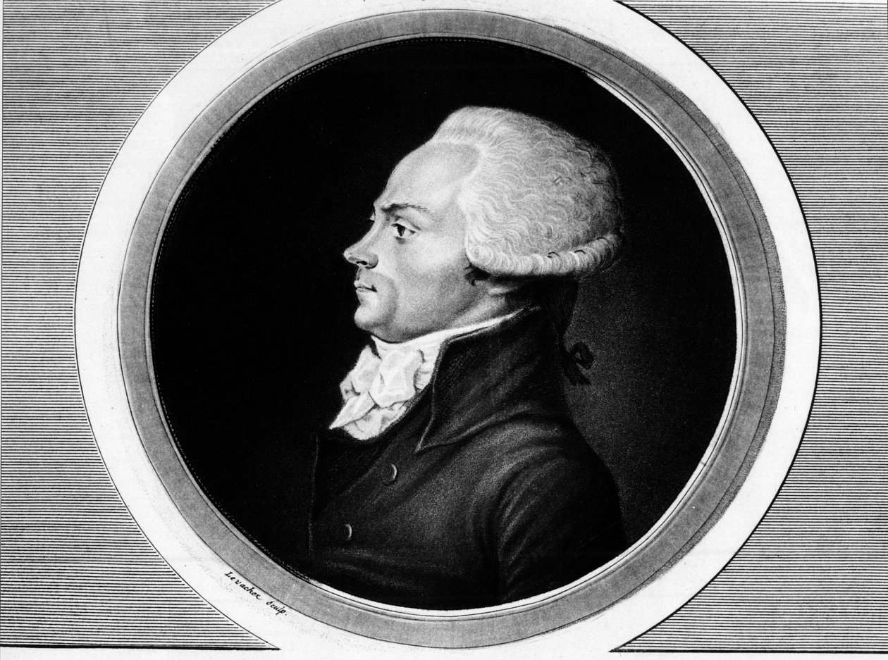 Porträt von Maximilian Robespierre, Mitglied der Generalstände und Abgeordneter von Paris bei der Nationalversammlung von Unknown artist