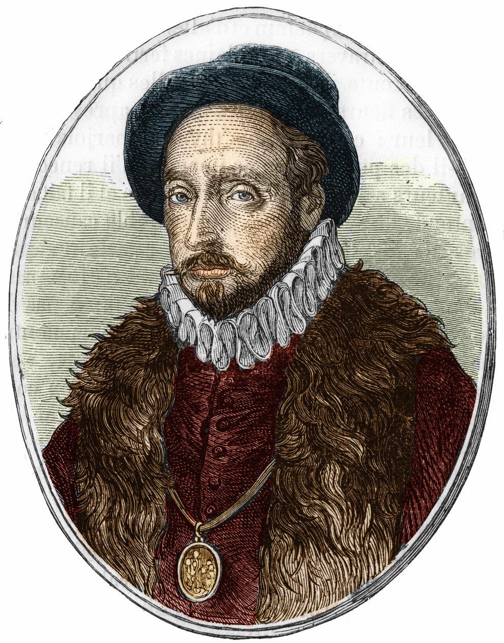 Porträt von Michel de Montaigne (1533-1592), französischer Schriftsteller. von Unknown artist