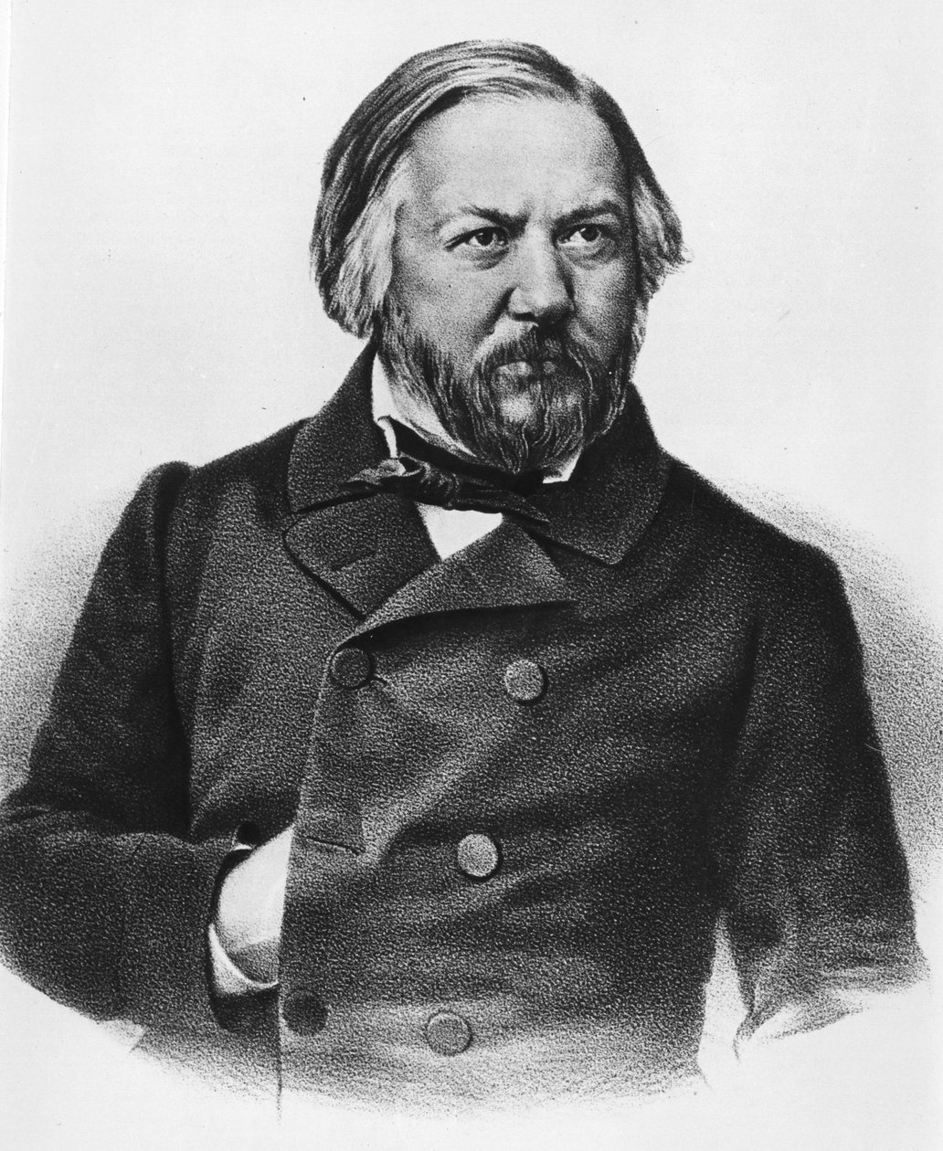 Porträt von Mikhail Ivanovich Glinka (1804-1857), russischer Komponist von Unknown artist