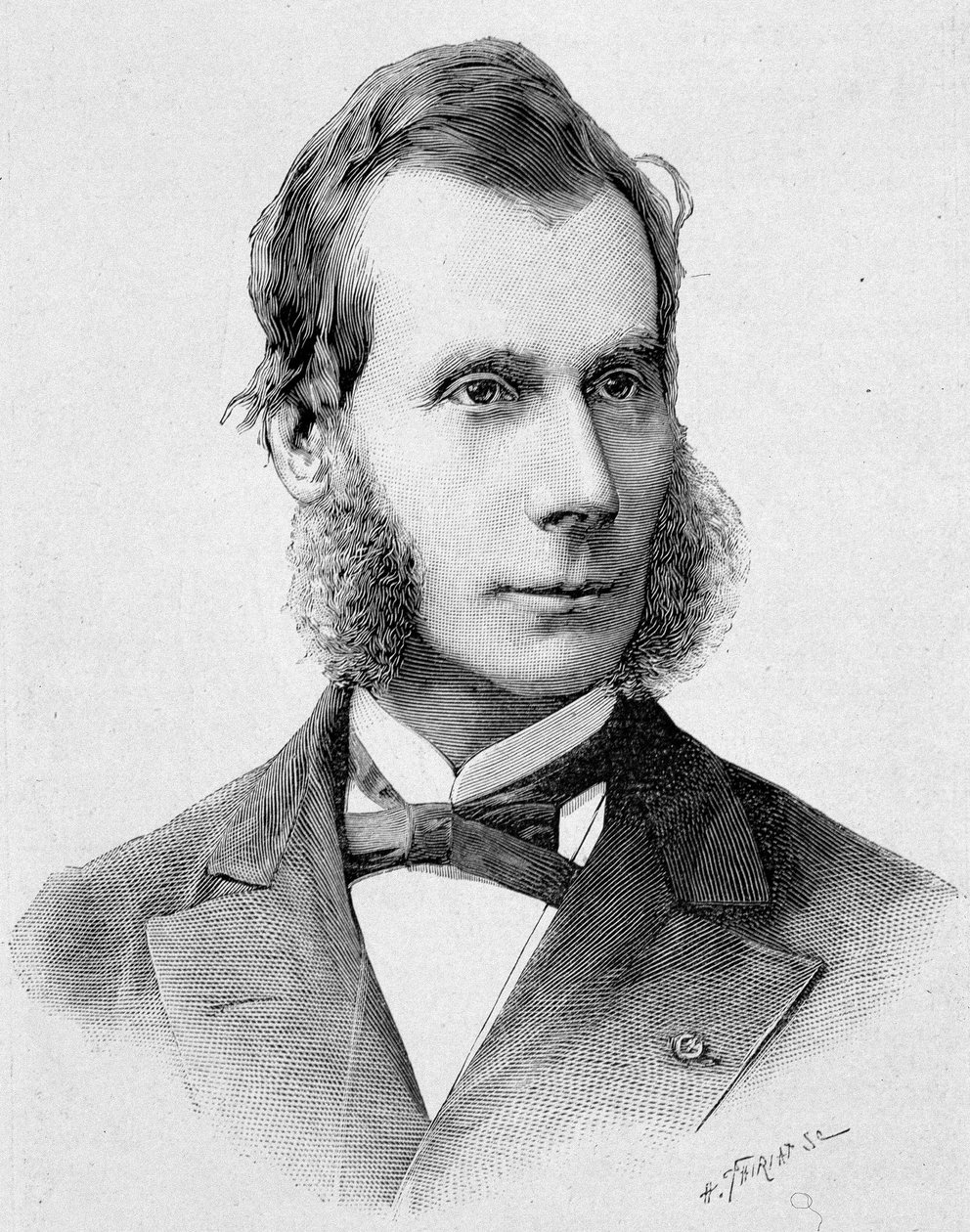 Porträt von Numa Denis Fustel de Coulanges (1830 - 1889). Gravur des späten 19. Jahrhunderts in „Histoire de France“ von H. Martin. von Unknown artist