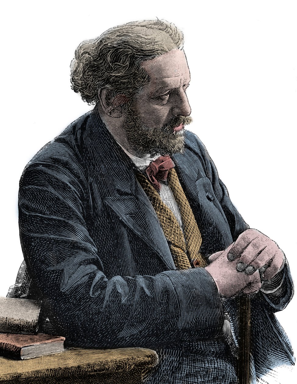 Porträt von Paul Jules Barbier (1825-1901) französischer Schriftsteller von Unknown artist