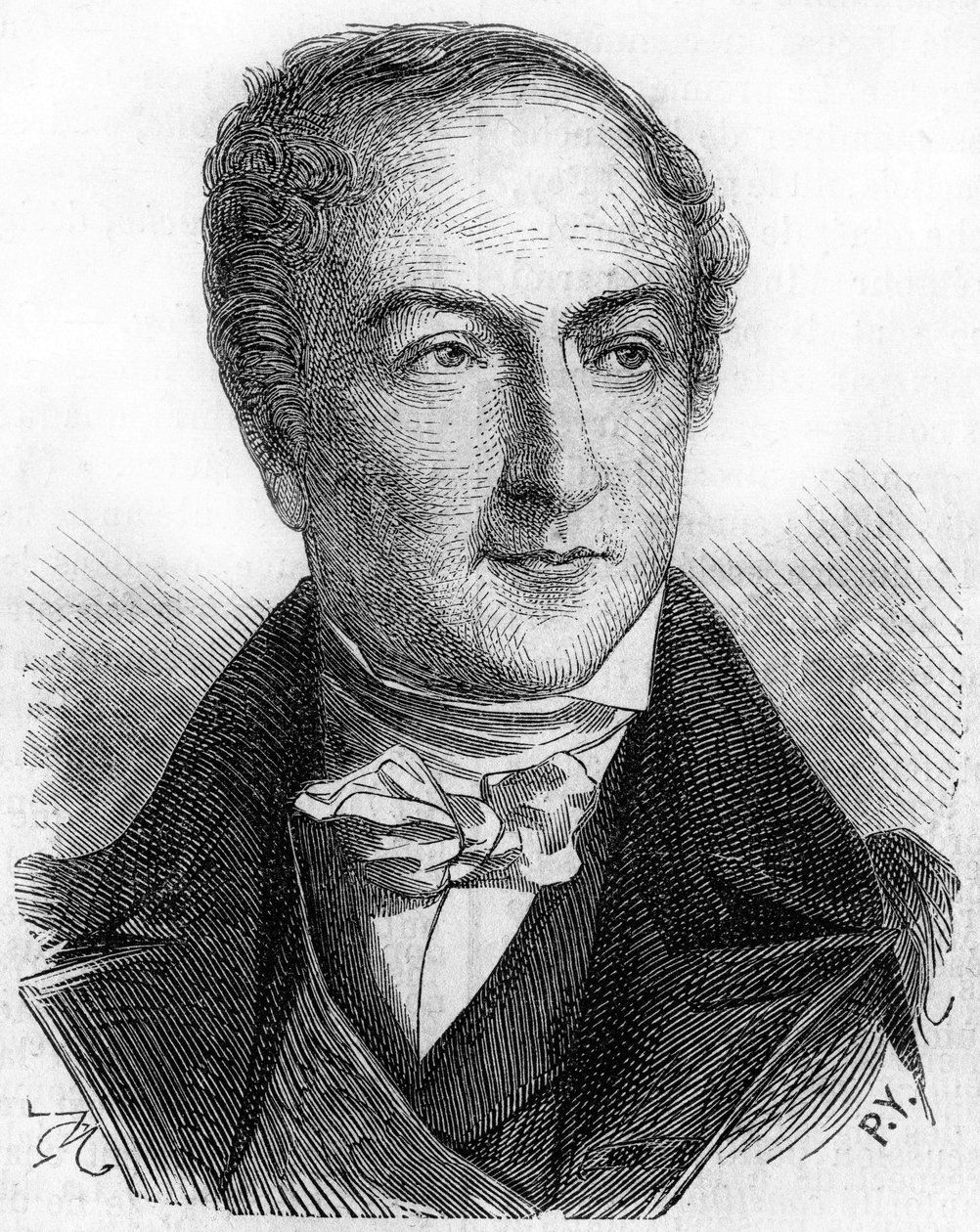 Porträt von Peyronnet (oder Peyronet), französischer Politiker (1778 - 1854). von Unknown artist