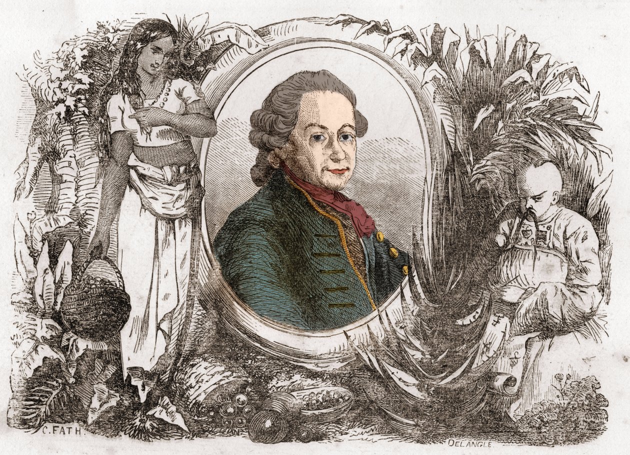 Porträt von Pierre Poivre (1719-1786), französischer Kolonialverwalter und Agronom. von Unknown artist