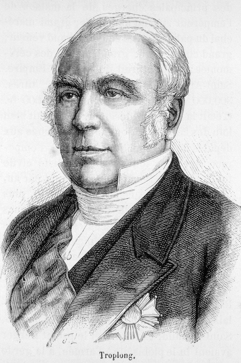 Porträt von Raymond Théodore Troplong, Präsident des Senats während des Zweiten Kaiserreichs (1852-1869) von Unknown artist