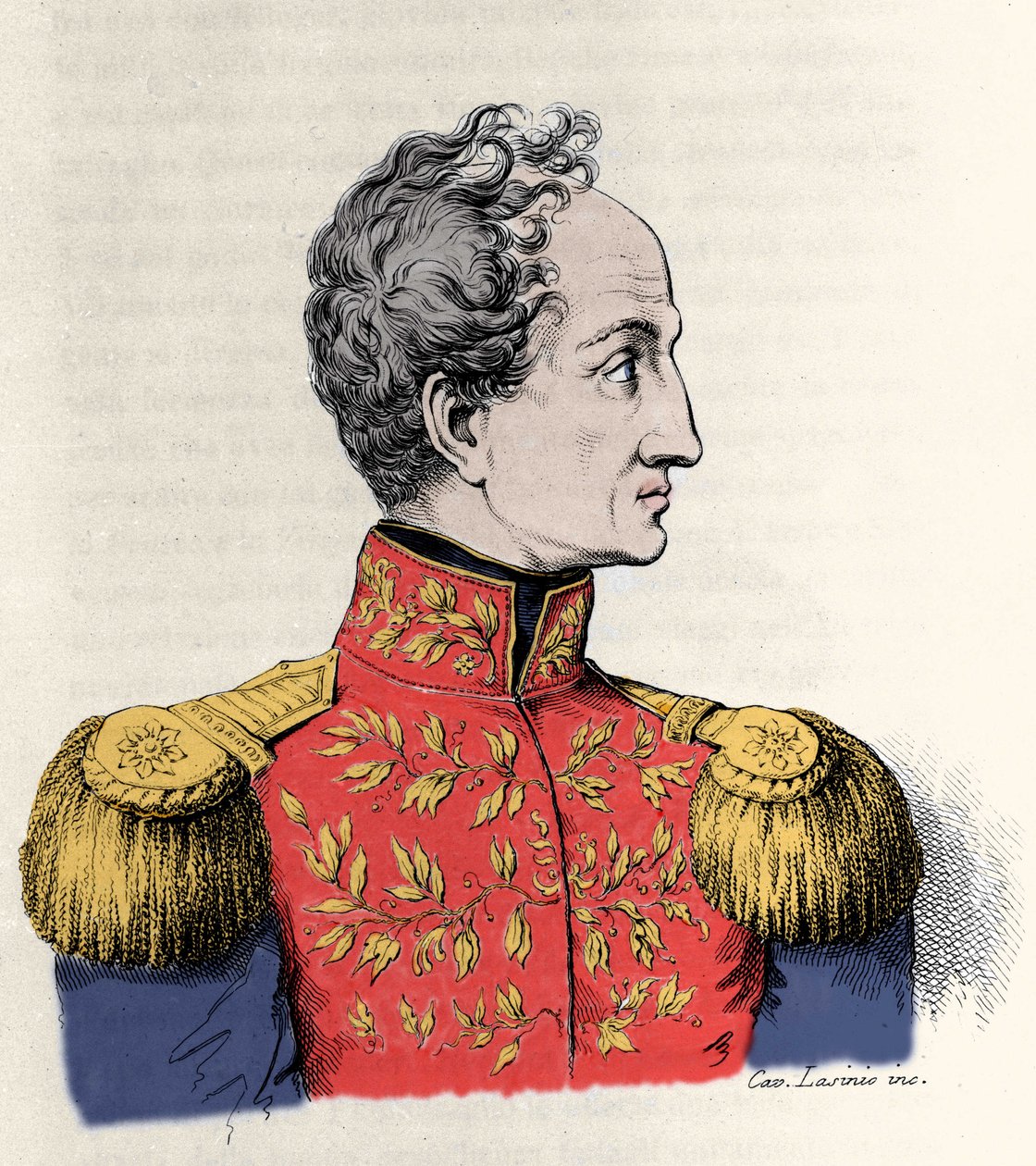 Porträt von Simon Bolivar (1783-1830), General und südamerikanischer Staatsmann von Unknown artist