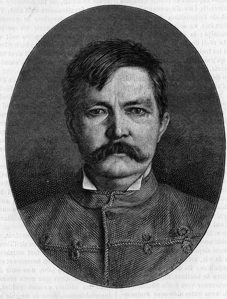 Porträt von Sir Henry Morton Stanley, Pseudonym von John Rowlands (1841-1904), britischer Entdecker und Journalist. Gravur in „Le Journal de la jeunesse“ von Unknown artist