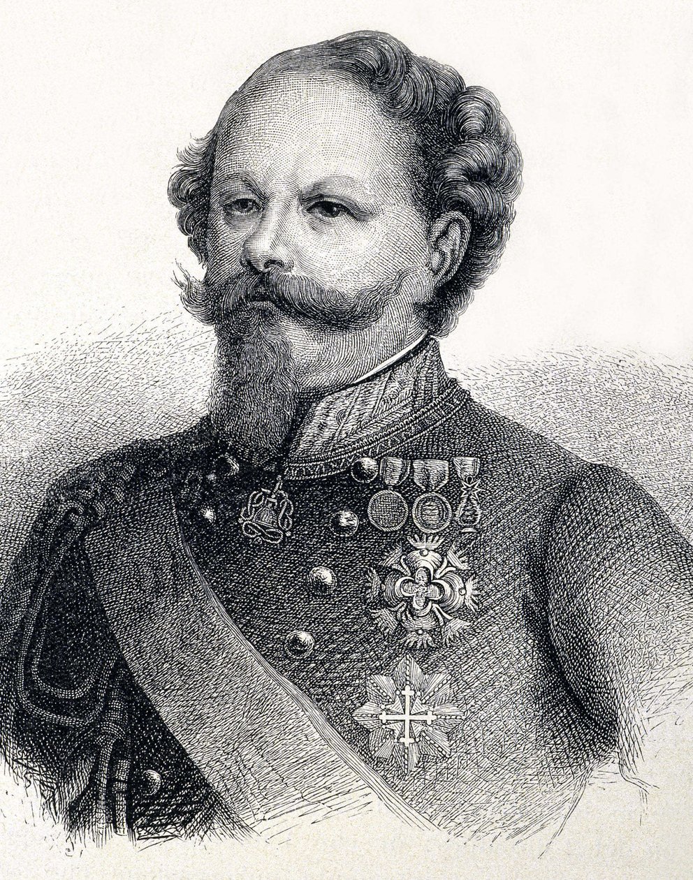 Porträt von Viktor Emanuel II. von Savoyen, in Italien Vittorio Emanuele II di Savoia von Unknown artist