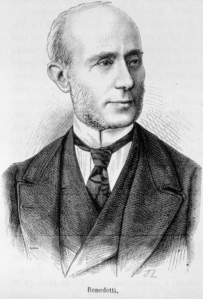 Porträt von Vincent Benedetti, französischer Diplomat (1817-1900) von Unknown artist
