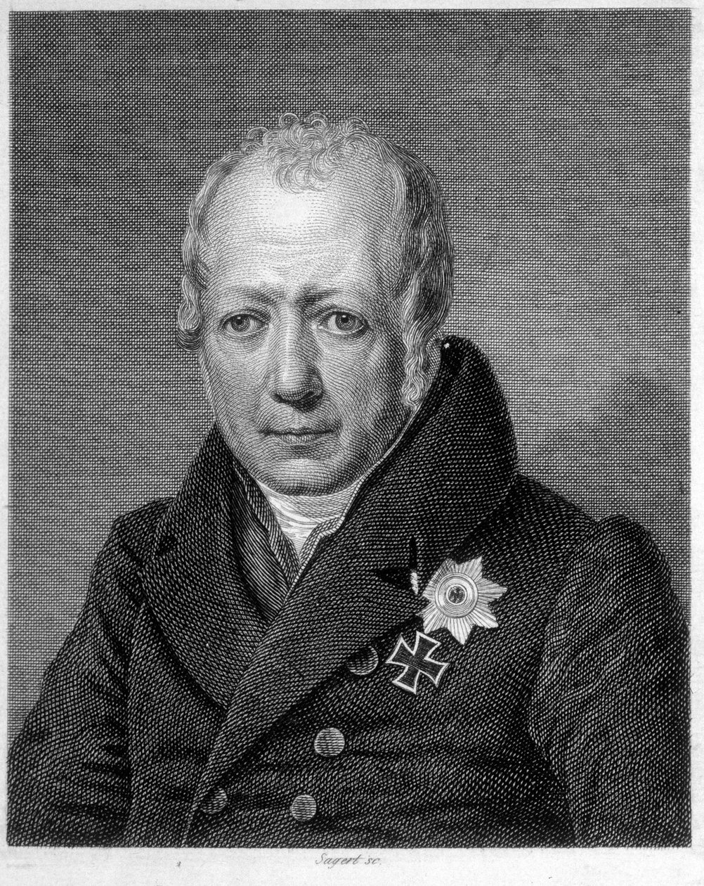 Porträt von Wilhelm von Humboldt (Guillaume de Humboldt) von Unknown artist