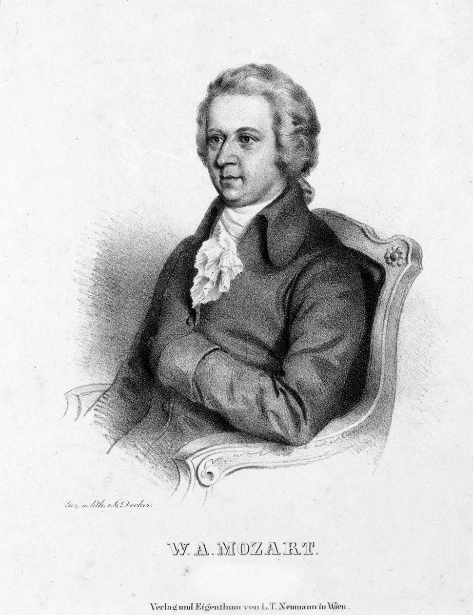 Porträt von Wolfgang Amadeus Mozart (1756-1791) von Unknown artist