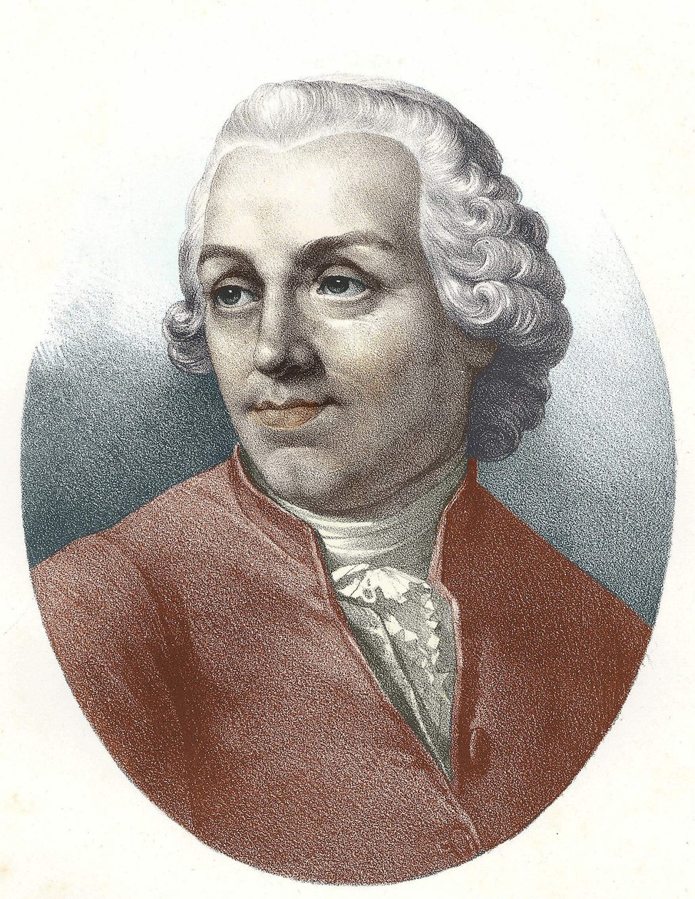 Porträt von Abbe Etienne Bonnot de Condillac, französischer Philosoph. von Unknown artist