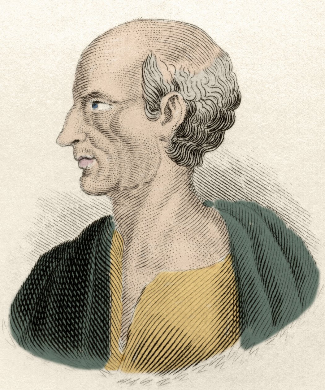 Porträt des griechischen Philosophen Antisthenes (444-365 v. Chr.) von Unknown artist