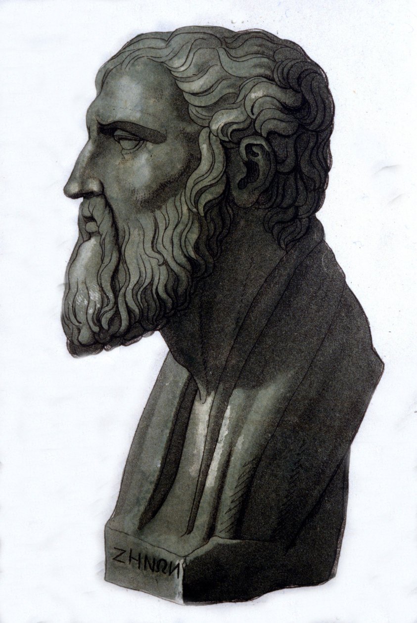 Porträt des griechischen Philosophen Zenon von Elea (495 v. Chr. - 430 v. Chr.). von Unknown artist