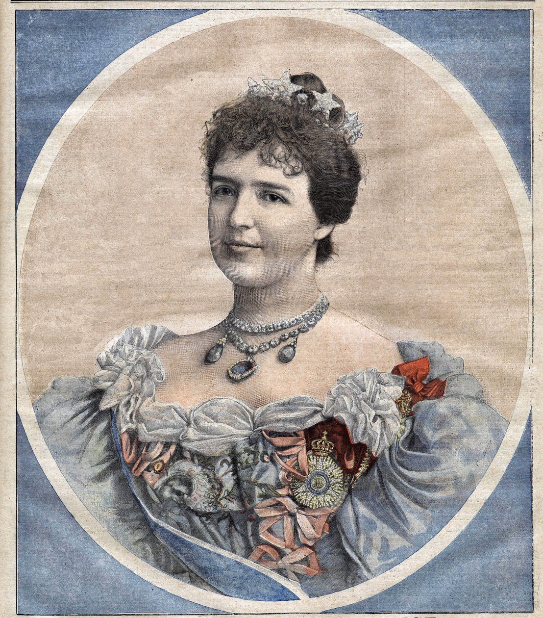 Königin Maria Amélie von Portugal (1865-1951), geborene Prinzessin von Orléans, Ehefrau von König Karl I. (1863-1908) von Unknown artist